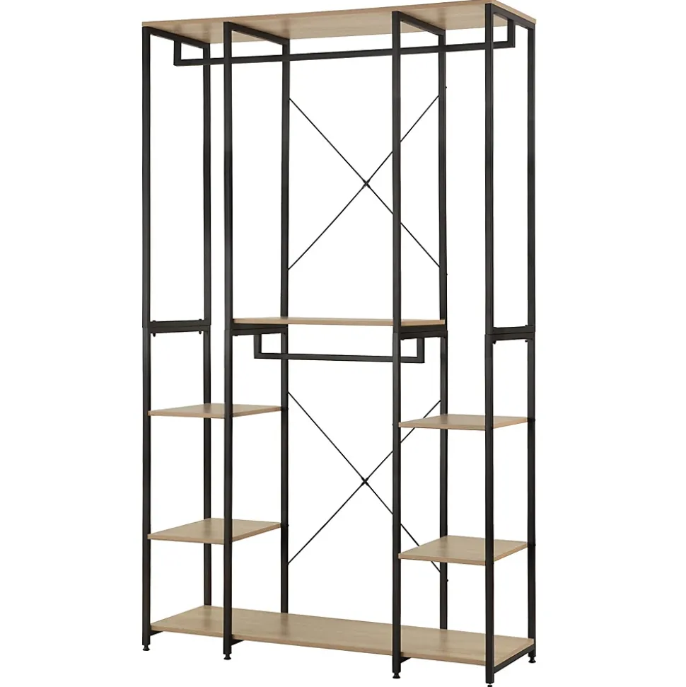 Penderie Bois + Acier Dressing Chambre 201 cm