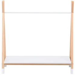 Penderie pour enfant bois et blanche LOU - HAPPY GARDEN