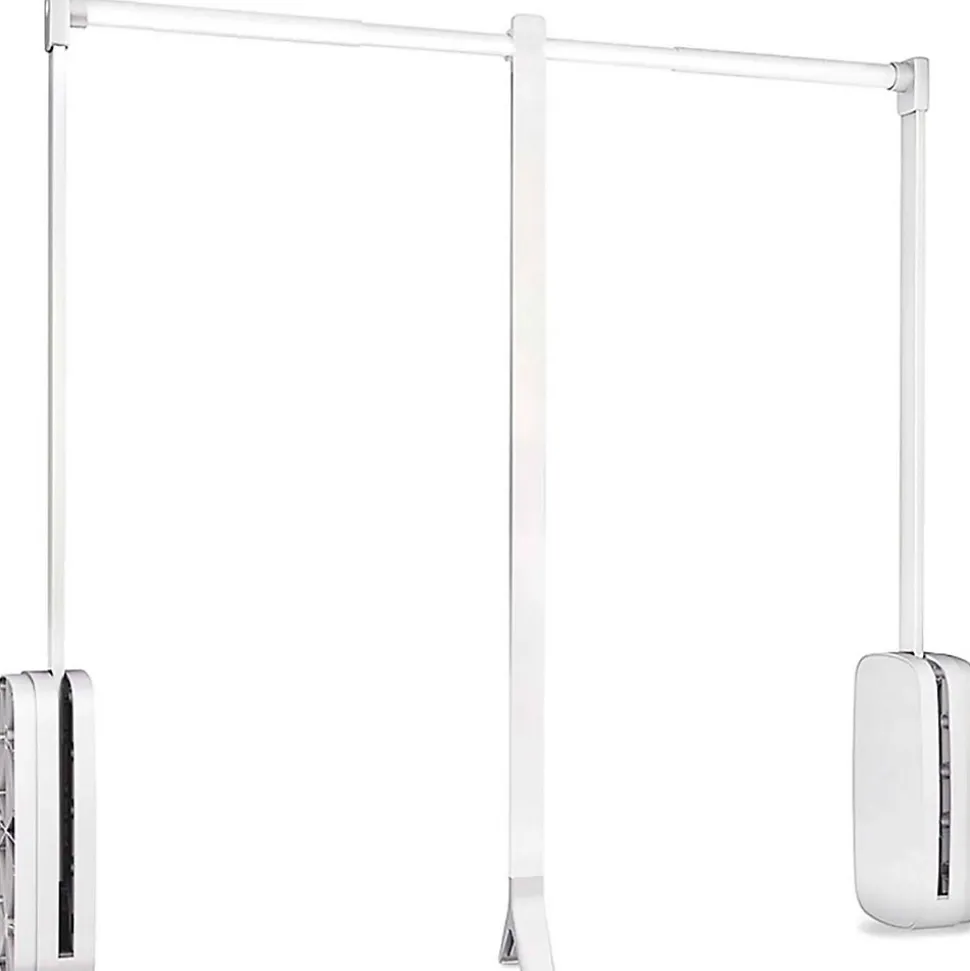 Penderie rabattable blanche pour armoire Sling Largeur télescopique réglable de 60 à 83 cm