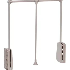 Penderie rabattable gris pierre pour armoire Hang Largeur télescopique de 60 à 83 cm