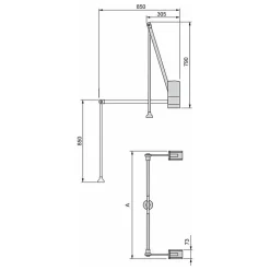 Penderie rabattable murale pour armoire Hang