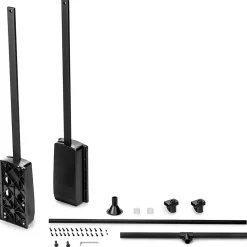 Penderie rabattable noire pour armoire Hang Largeur réglable de 45 à 60 cm
