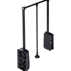 Penderie rabattable noire pour armoire Hang Largeur réglable de 45 à 60 cm