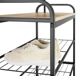 Penderie Style industriel avec Protection anti-basculement 855 x 36 x 184 cm