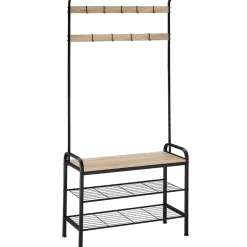 Penderie Style industriel avec Protection anti-basculement 855 x 36 x 184 cm