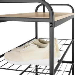 Penderie Style industriel avec Protection anti-basculement 855 x 36 x 184 cm
