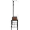Penderie Style industriel avec Protection anti-basculement 855 x 36 x 184 cm