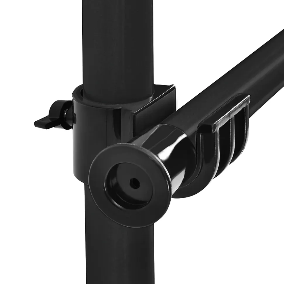 Penderie télescopique Kemi acier laqué 75 -115 cm noir en.casa