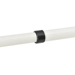 Penderie télescopique Kemi acier laqué 75 -115 cm blanc en.casa