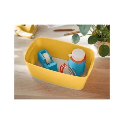 Petit bac de rangement avec couvercle 5 litres My Box Cosy - Jaune