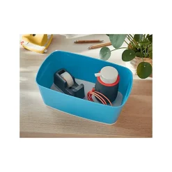 Petit bac de rangement avec couvercle 5 litres My Box Cosy - Bleu