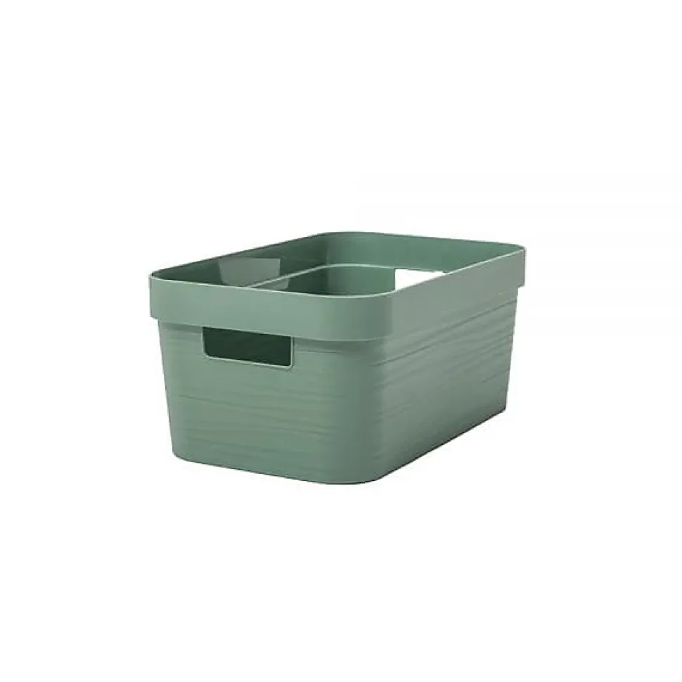 Petit Bac de rangement élégant 6 litres EDA - Vert