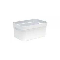 Petit Bac de rangement élégant 6 litres EDA - Blanc