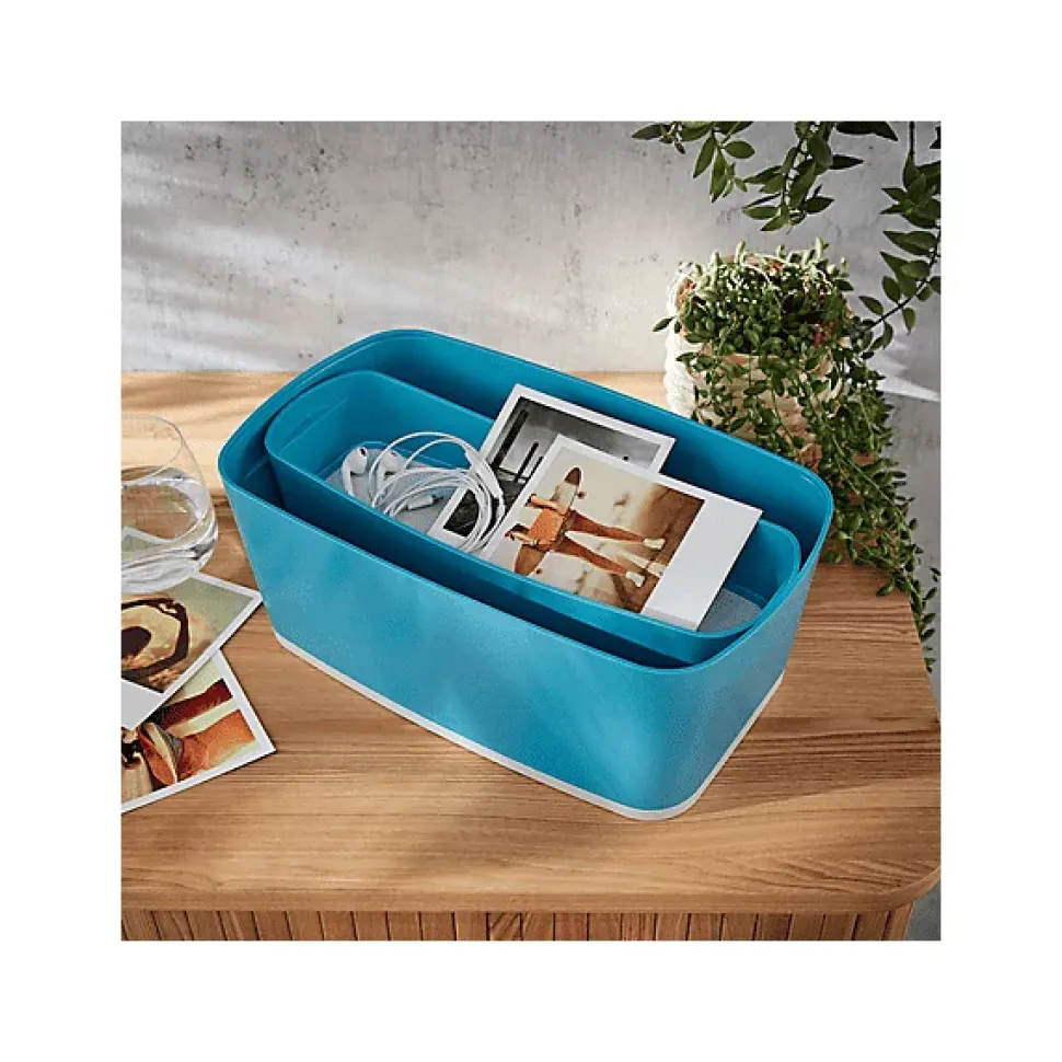Petit bac de rangement pour Bureau My Box Cosy - Bleu