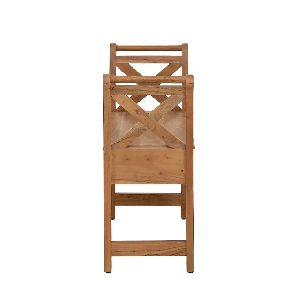 Petit banc en bois d'acacia Isolde