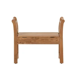 Petit banc en bois d'acacia Isolde