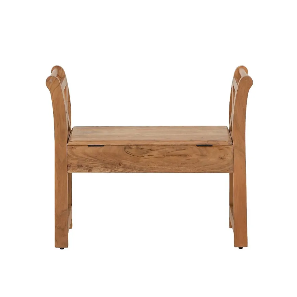 Petit banc en bois d'acacia Isolde