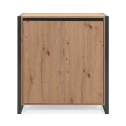 Petit Buffet de Rangement 2 Portes L80 cm - DENVER