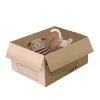 Petit carton déménagement large avec poignées H. 18 x L. 36 x l. 28 cm, capacité 18 L Pack and Mo vendu par 20 pièces