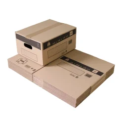 Petit carton déménagement large avec poignées H. 18 x L. 36 x l. 28 cm, capacité 18 L Pack and Mo vendu par 20 pièces