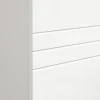 Petit meuble de rangement 1 tiroir et 2 portes blanc laqué - H80 cm