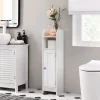 Petit meuble de rangement 1 niche, 1 porte, 1 étagère - H80 cm
