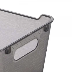Petit panier de rangement élégant transparent 1,8 l - Gris