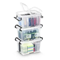 Petite Boîte de rangement 6 litres avec couvercle papillon