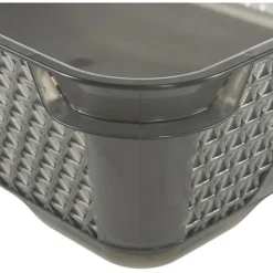 Petite Corbeille de Rangement Taille A6 - Gris