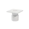 Pied bas réglable blanc GoodHome Atomia H. 5 - 6 cm vendu par 2