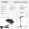 Pied d'atelier vélo en acier enduit de poudre support de montage 90 cm x 60 cm x 155 cm TECTAKE