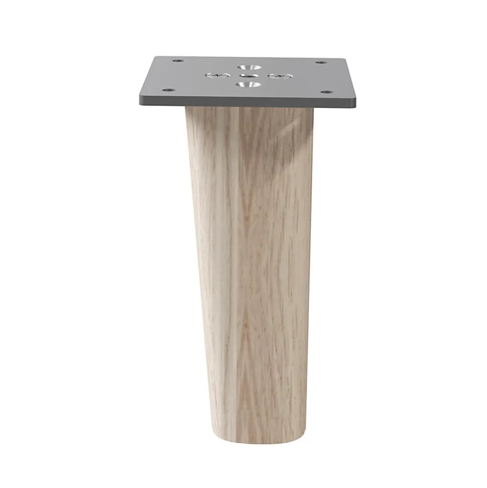 Pied en métal et bois GoodHome Atomia hauteur 11 cm vendu par 2