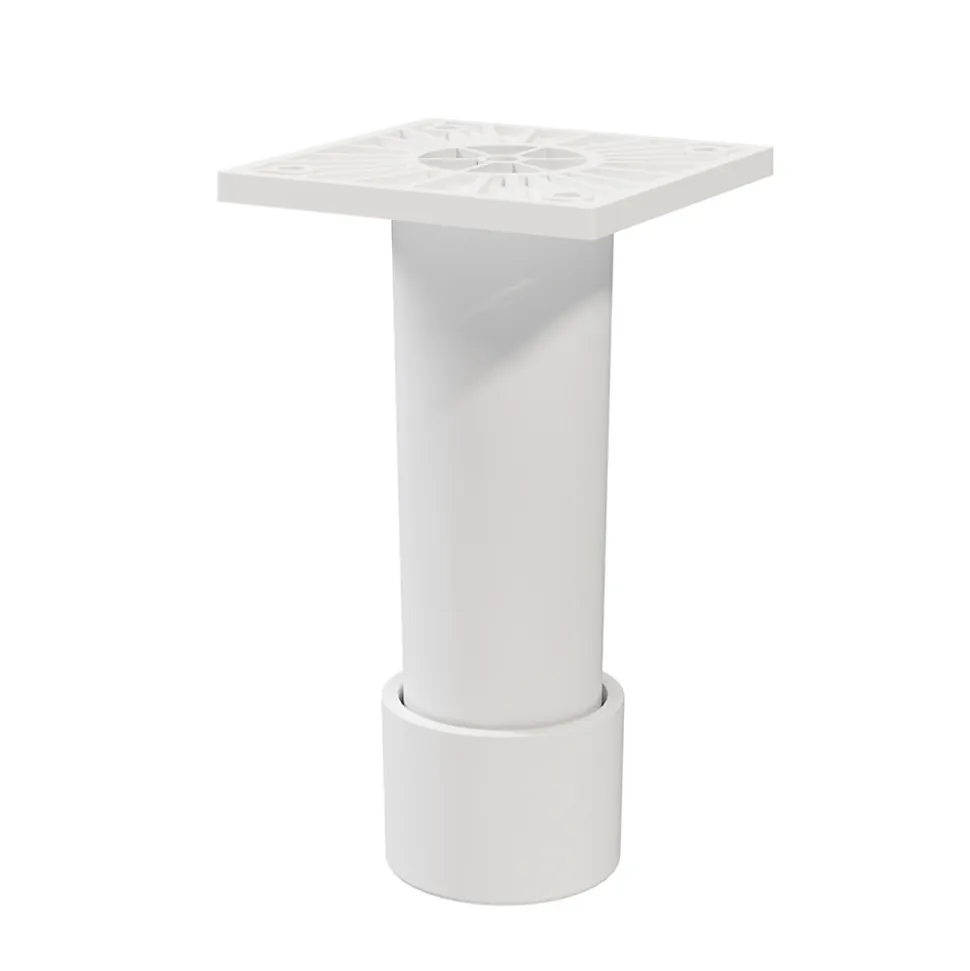 Pied haut réglable blancs GoodHome Atomia hauteur min 11 cm max 12 cm vendu par 2