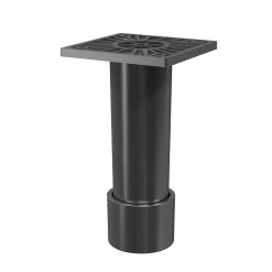 Pied haut réglable gris GoodHome Atomia 11-12 cm vendu par 2