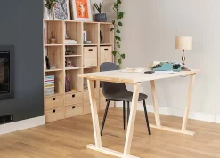 Pieds en bois pour bureau ou table à manger