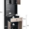 Placard de Rangement avec Stockage a Plusieurs Niveaux avec Trous de Cable, Armoire de Rangement avec Etagere Reglable