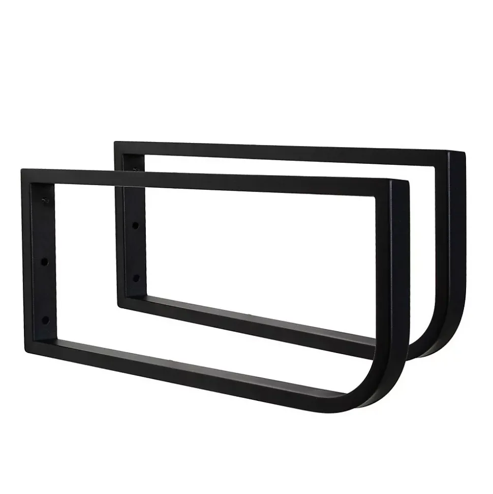 Plan de toilette suspendu pour vasque WILL - 60 cm avec équerres métal