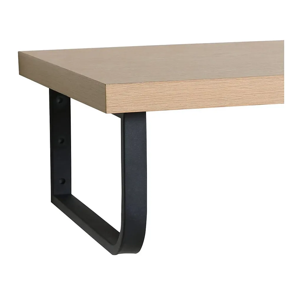 Plan de toilette suspendu pour vasque WILL - 60 cm avec équerres métal