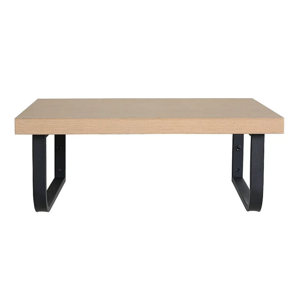 Plan de toilette suspendu pour vasque WILL - 60 cm avec équerres métal