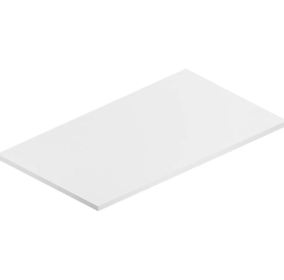 Plan de toilette blanc L.90 x l.51,5 x ép.2 cm, Pura+