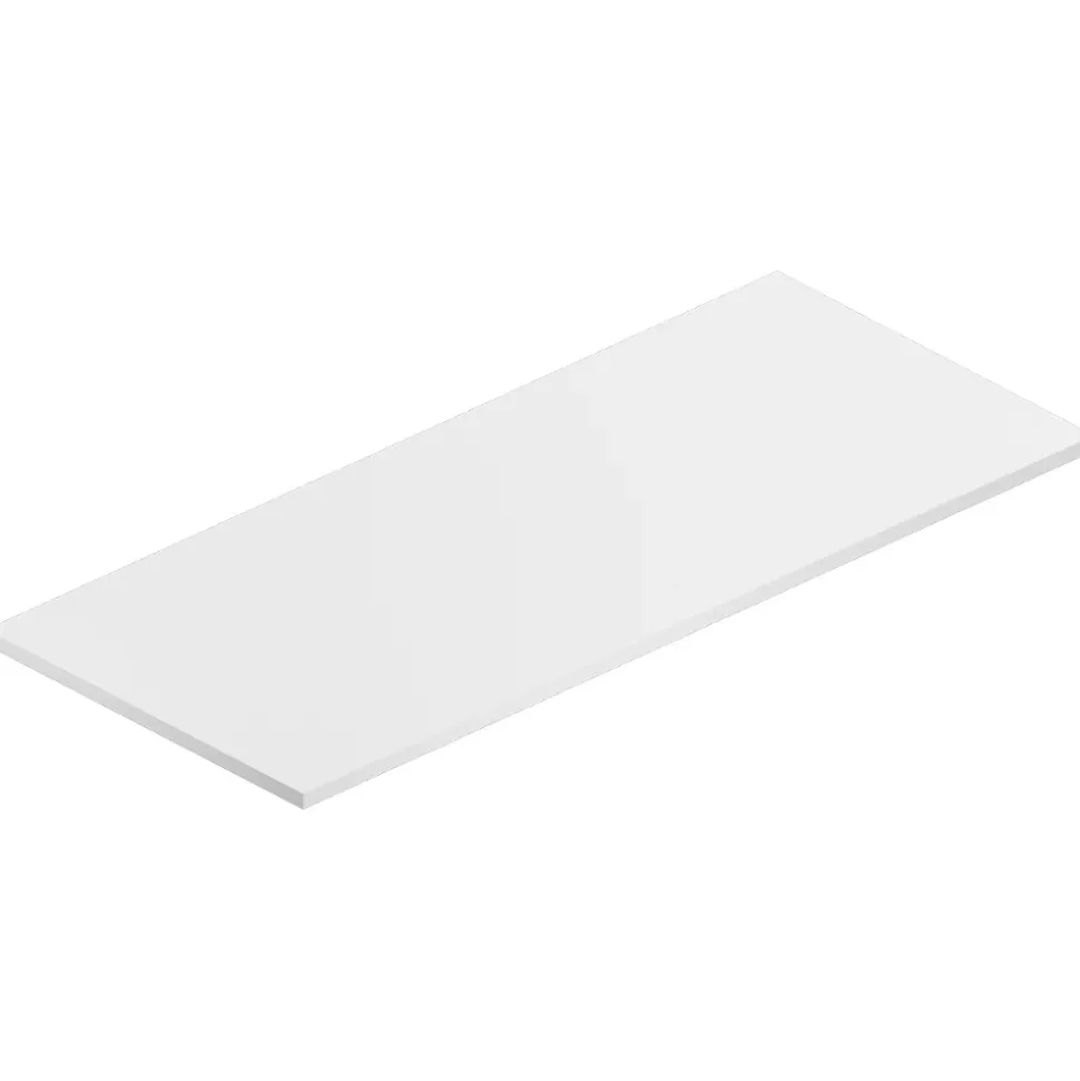 Plan de toilette blanc L.120 x l.51,5 x ép.2 cm, Pura+