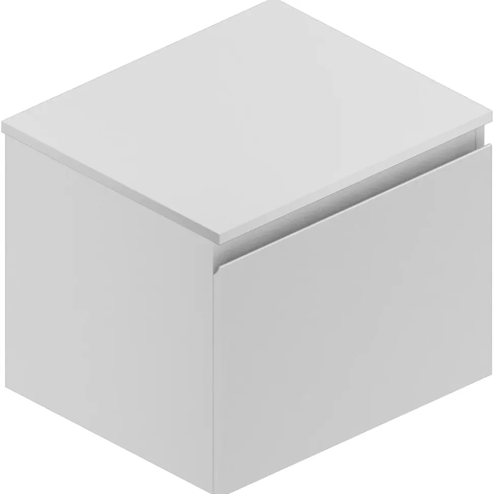 Plan de toilette blanc L.60 x l.51,5 x ép.2 cm, Pura+