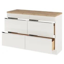 Plan de toilette GoodHome Hartland L. 120 cm chêne