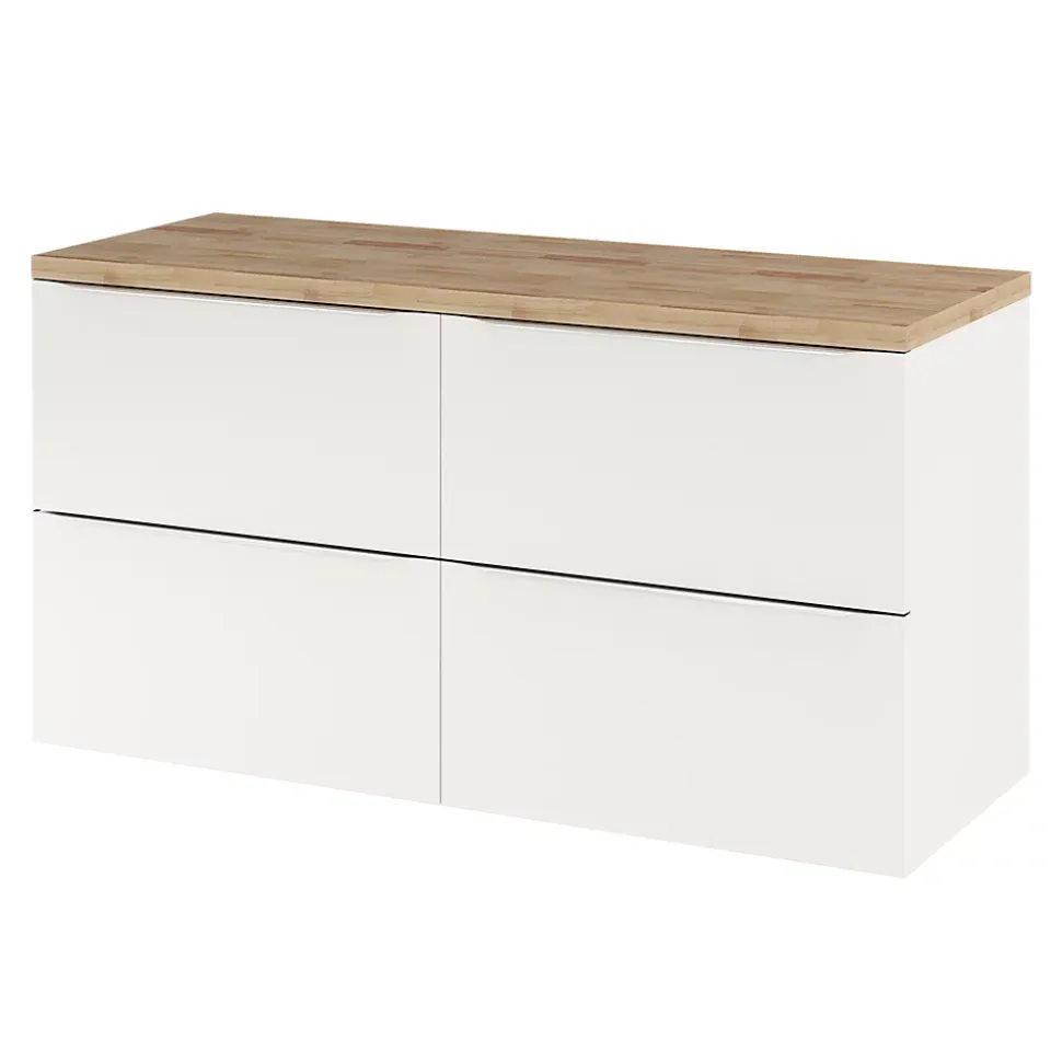 Plan de toilette GoodHome Hartland L. 120 cm chêne