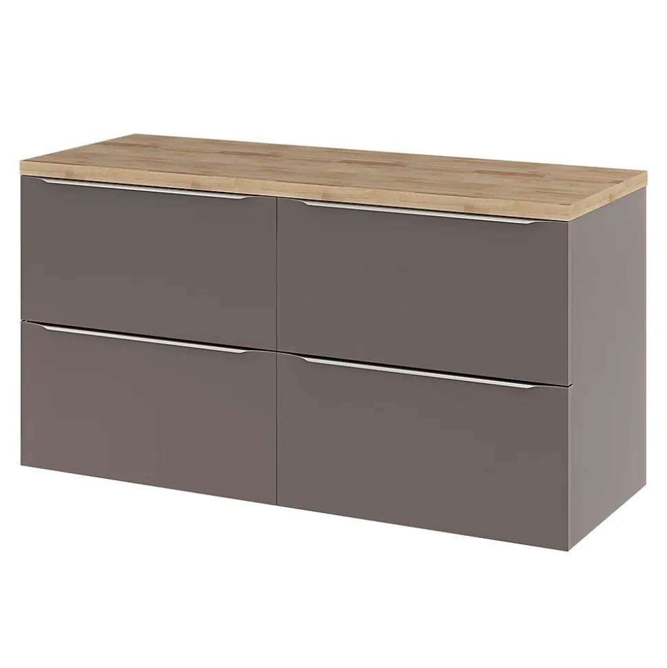 Plan de toilette GoodHome Hartland L. 120 cm chêne