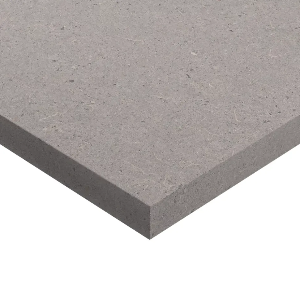 Plan de toilette L.120 x l.45 x ép.2 cm effet granite gris Cadélia