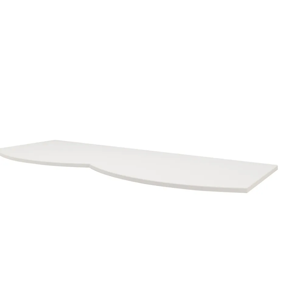 Plan de toilette pour vasque à poser Vague blanc mat 137,8 cm