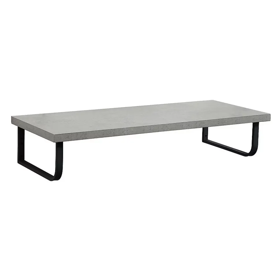 Plan de toilette suspendu pour vasque WILL - 120 cm avec équerres noires