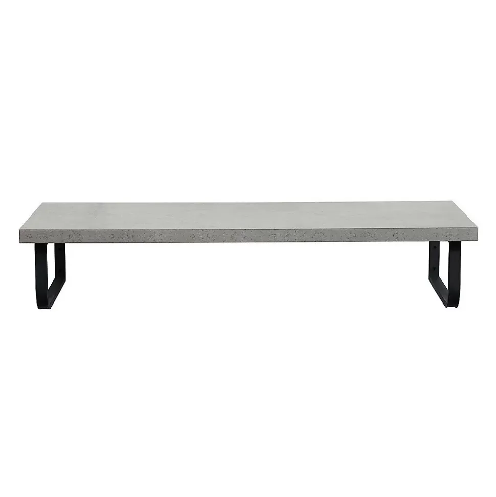 Plan de toilette suspendu pour vasque WILL - 120 cm avec équerres noires
