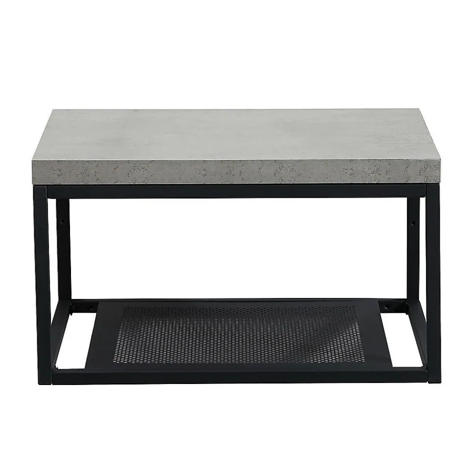 Plan de toilette suspendu WILL -Ep. 3,8cm L60cm + structure métal